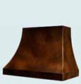 Double Sweep Custom Copper Range Hoods